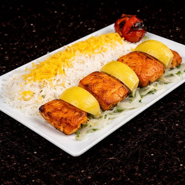 Salmon Kabab.